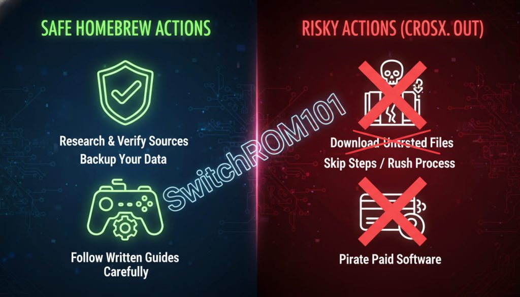 Do’s and don’ts for using Nintendo Switch homebrew safely