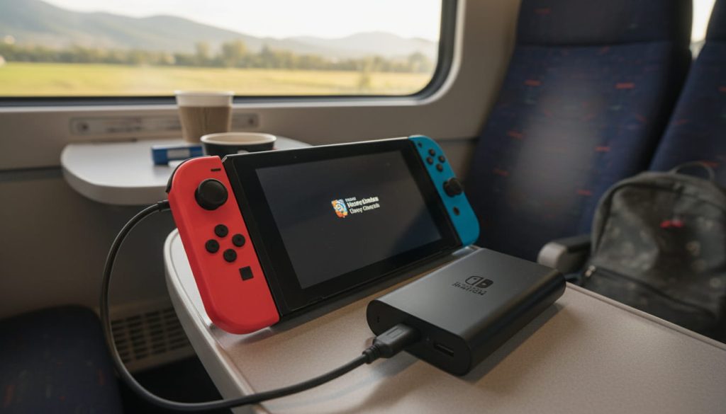 Charging Nintendo Switch with power bank to extend battery life