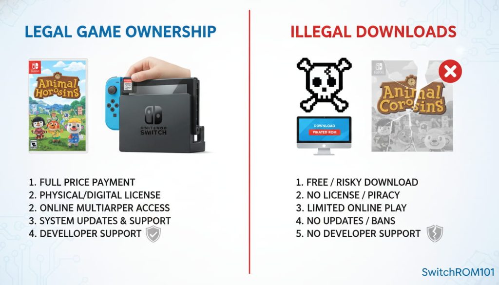 Legal Switch ROMs vs illegal downloads explained – SwitchROM101