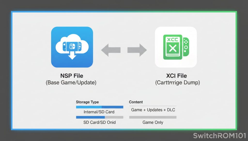 NSP and XCI file formats created when dumping Switch games – SwitchROM101
