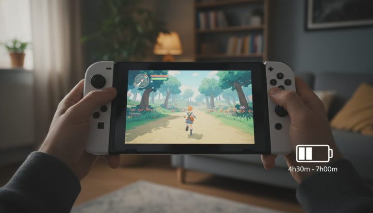 Nintendo Switch OLED battery life 4.5 to 9 hours