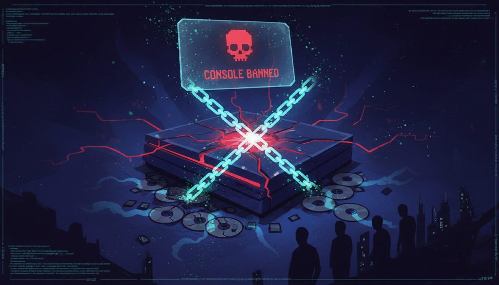 Nintendo Switch ban warning illustration