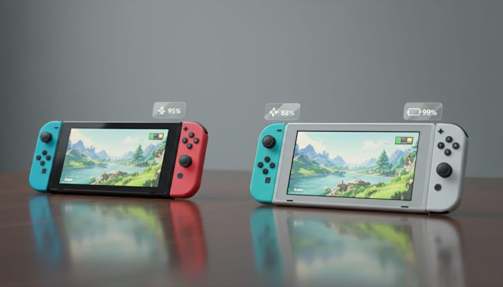 Nintendo Switch battery life comparison between models