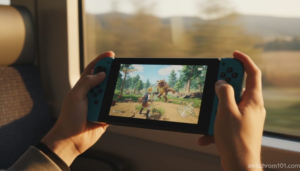 Nintendo Switch handheld gaming battery life during travel – switchrom101.com