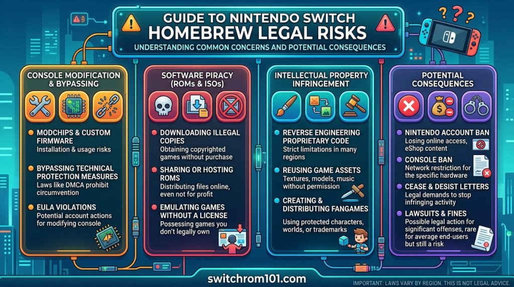 Nintendo Switch homebrew legal risks