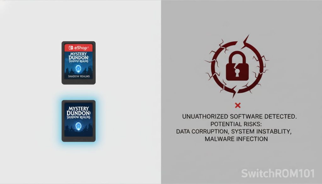 Official Nintendo Switch games vs unofficial ROM files comparison – SwitchROM101