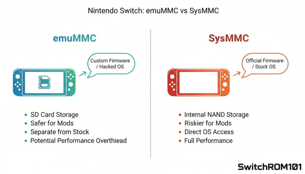 emuMMC and SysMMC update separation explained