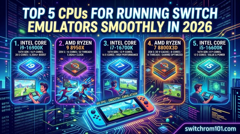 Top 5 CPUs for Running Switch Emulators