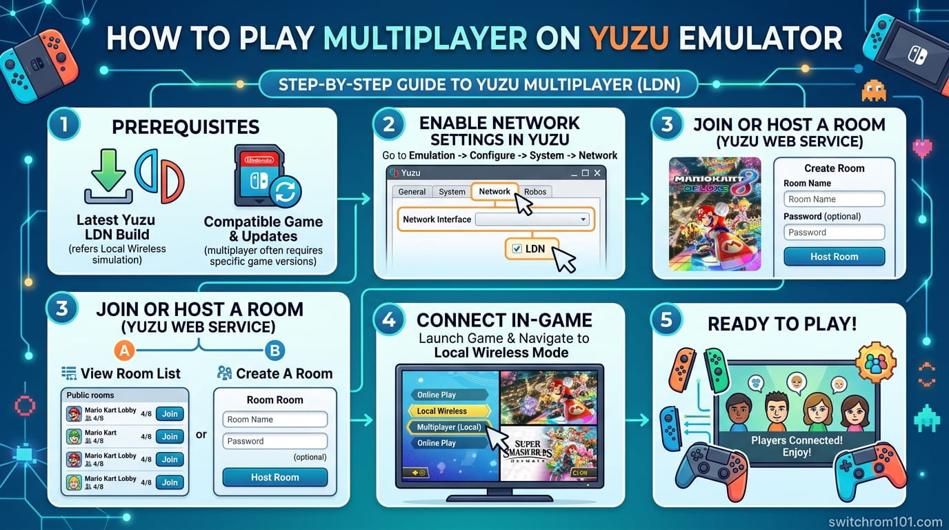 Multiplayer on Yuzu Emulator