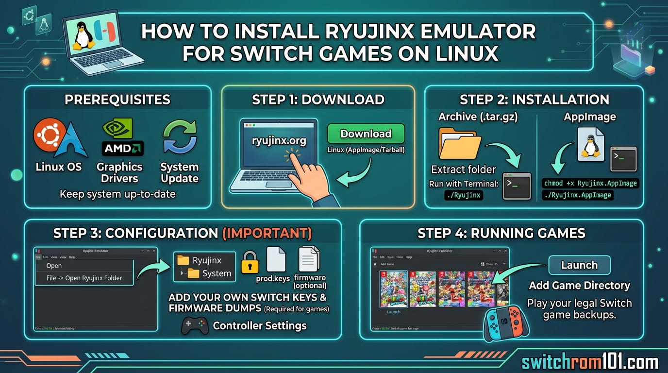 How To Install Ryujinx Emulator For Switch Games On Linux Install Ryujinx Emulator On Linux A3395aa953 